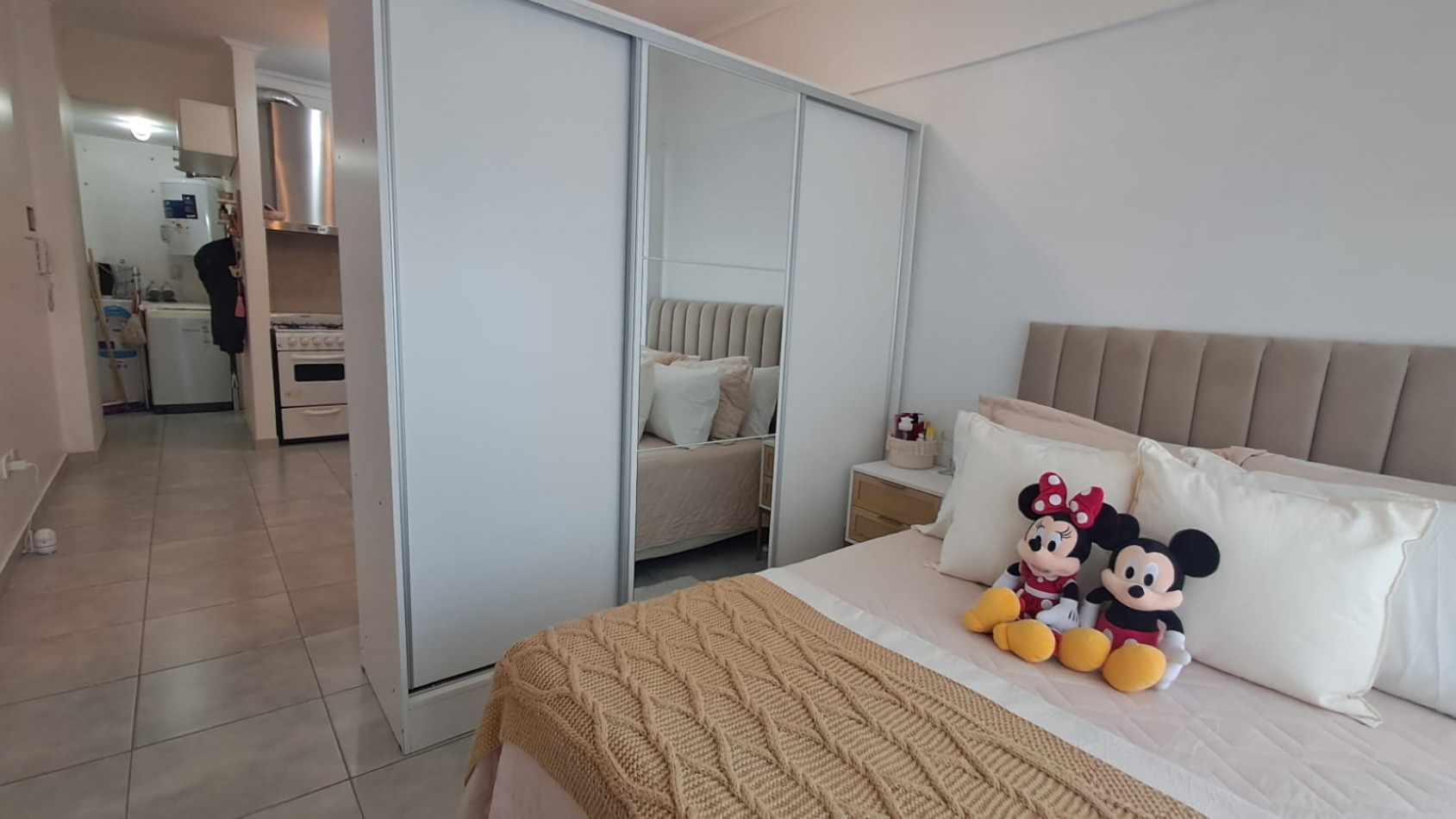 DEPARTAMENTO MONOAMBIENTE C/BAÑO Y BALCON FRANCES.REF.859